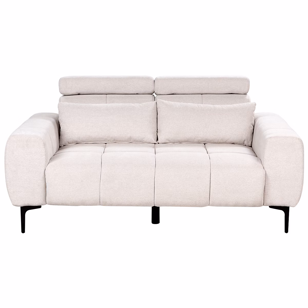 Canapé 2 places VEGAMO Tissu Beige clair | Canapé