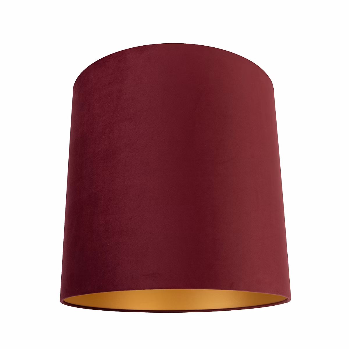 Abat-jour en velours rouge 40/40/40 avec intérieur doré – Réf. IXKELBLIB5021034986