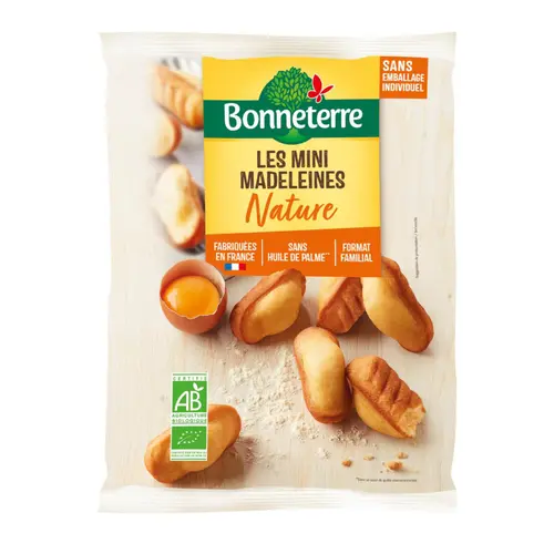 Mini madeleines bio Bonneterre - 400 g