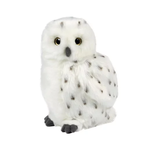Chouette des neiges médium Living Nature - 18 cm