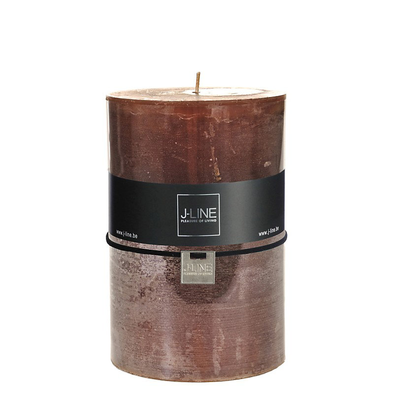 Bougie cylindrique 120H marron 10 × 10 × 15 cm