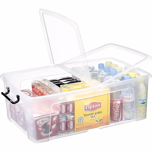 Boîte de rangement 50 litres avec couvercle papillon et poignées – Réf. GSWZECCNZ3162254877