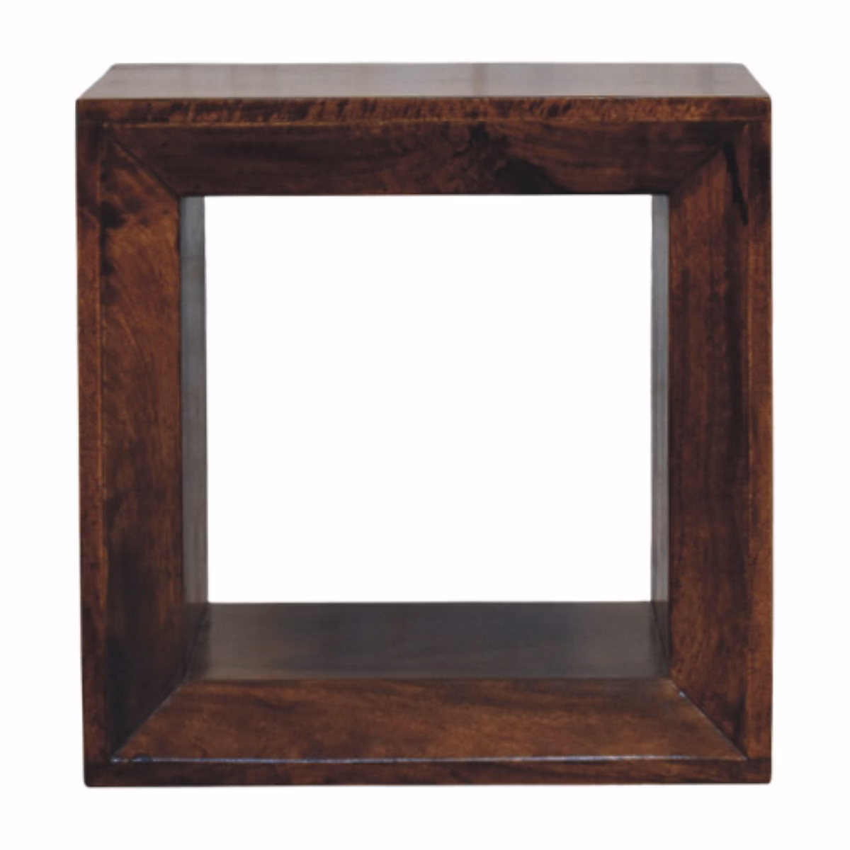 Artisan Furniture Bois massif Solis ouvert noyer de Californie table d'appoint – 1 niche ouverte, marron