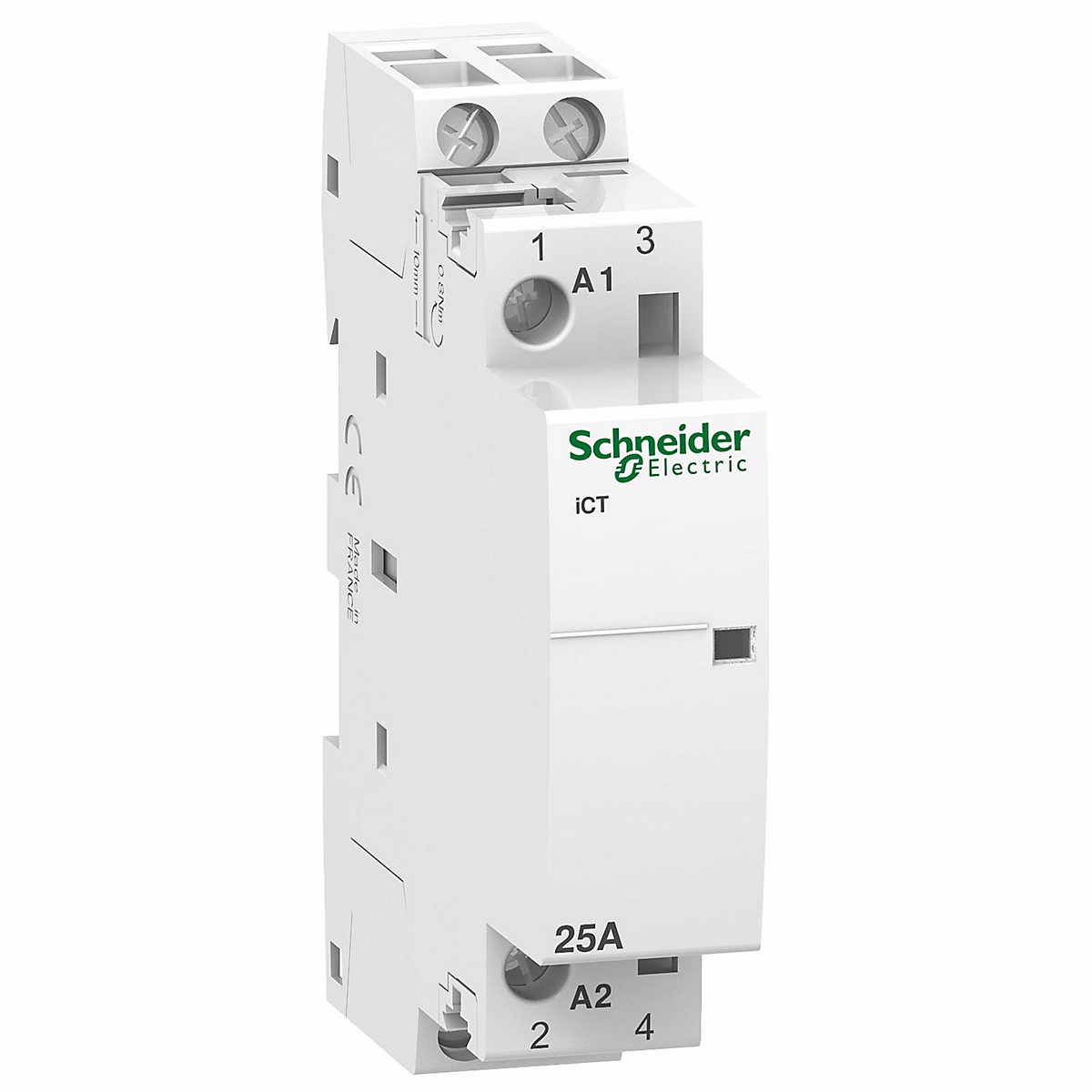 A9c20132 Schneider – Contacteur Bipolaire, 2no, 25a, Bobine 24vca, schneider Acti9