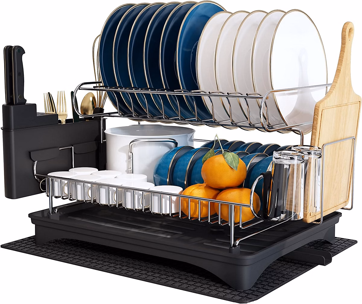 Egoutoire Vaisselle Cuisine avec Porte – Ustensiles Acier Inoxydable