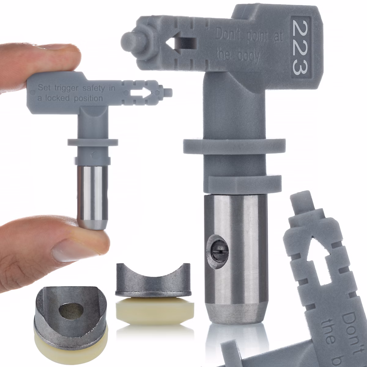 Buse de Pulvérisation Hi-Flow 223 – Jet 10 cm, Haute Précision, Pour Peintures Épaisses et Hydroisolants