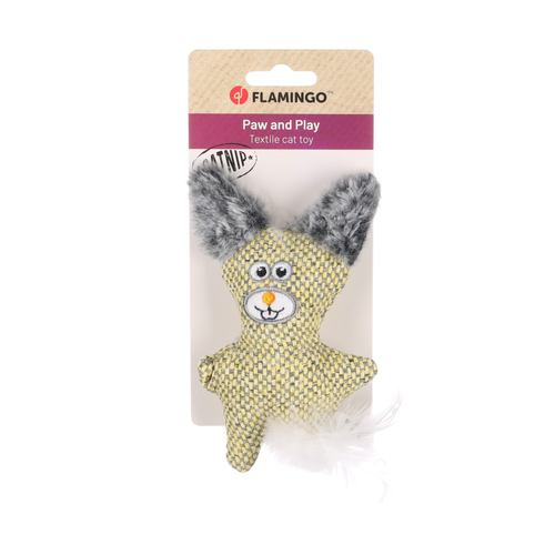 JOUET POUR CHAT FLAMINGO® JAGRE LAPIN JAUNE