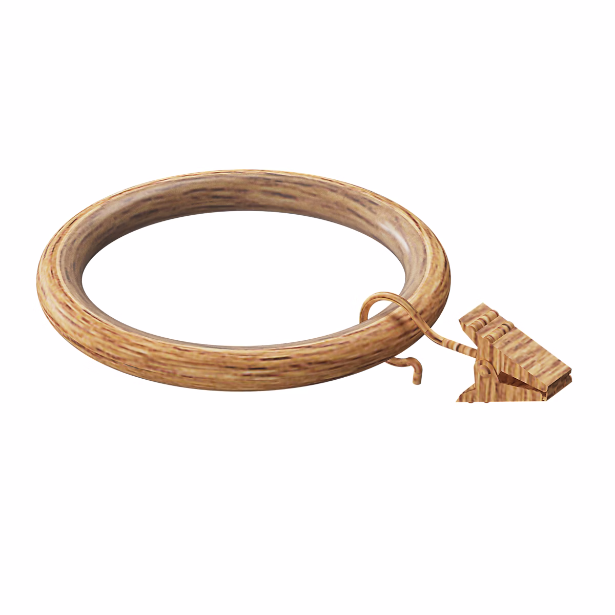 10 anneaux clip pour barre à rideau Syros GoodHome ⌀25/28 mm marron – Réf. XWCULATPZ2856882130