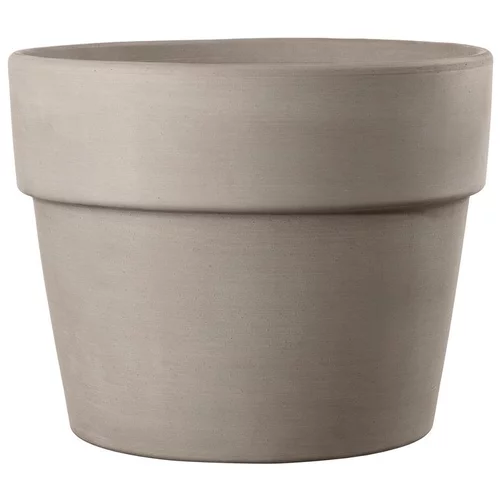 Pot en terre cuite gris Deroma Perfetto Grafite - Ø 29 x H 23,6 cm