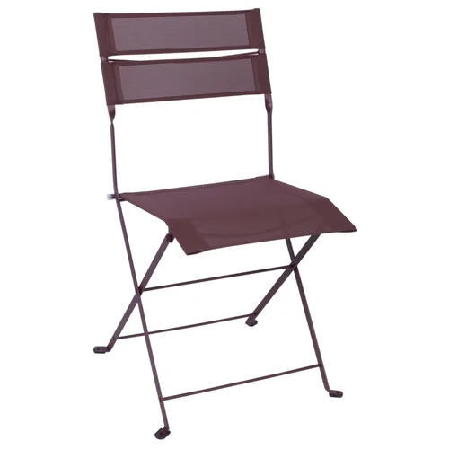 Chaise Latitude coloris noir en acier Fermob - 49 x 50 x 87 cm