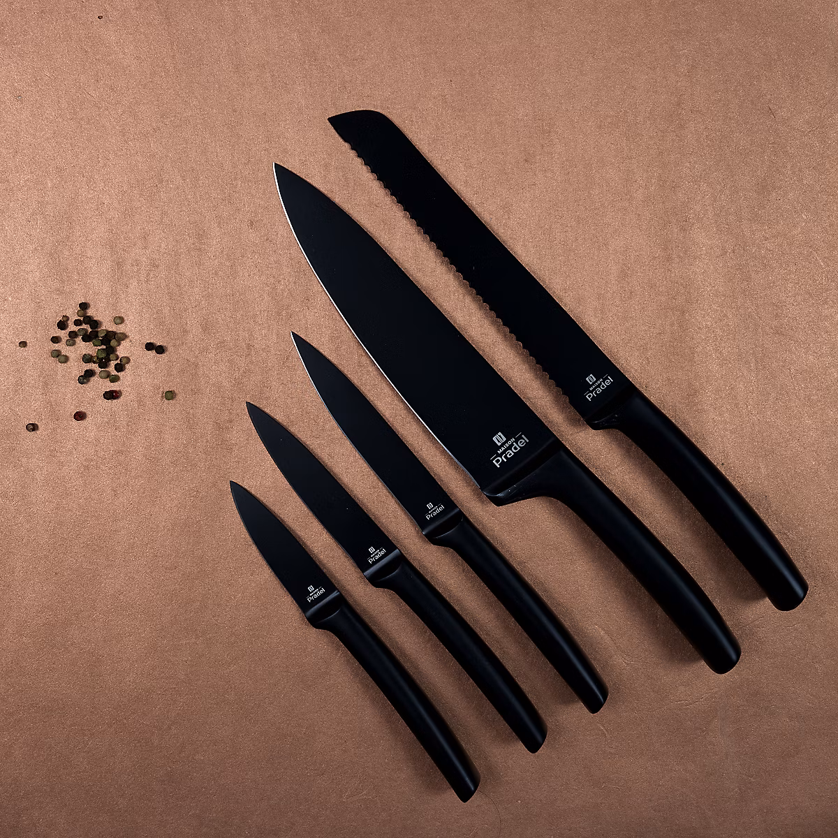 Couteau – COOK CONCEPT, Acier Inoxydable, Noir, Lame 12cm
