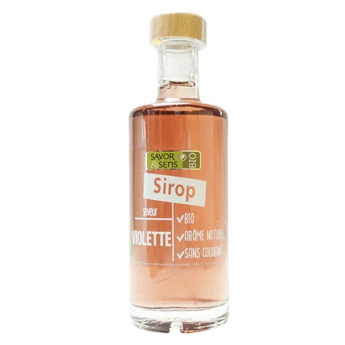 Sirop de violette bio - bouteille de 25 cl