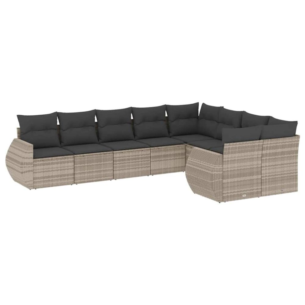 VidaXL 3221841 banc de jardin Rotin, Acier – Mobilier de jardin