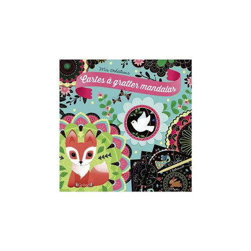 Le livre " Cartes a gratter mandalas " aux Éditions Grund Jeunesse