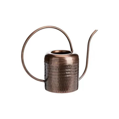 Arrosoir en métal bronze antique martelé - 35 x 15 x 27 cm