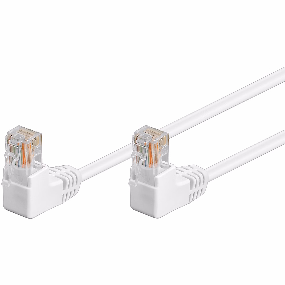 Câble RJ45 Cat5e coudé blanc 5 m GOOBAY – Réf. WACFKKKSN9686518678