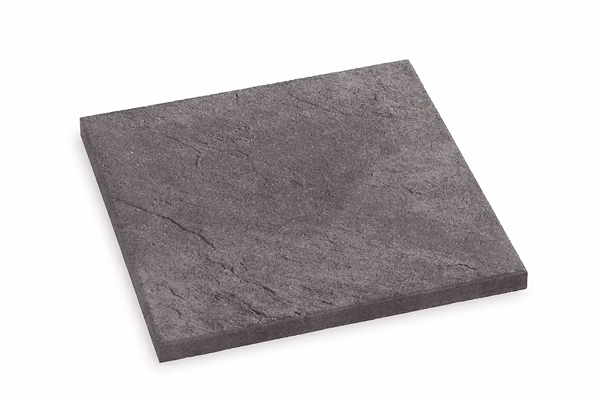 Dalle structurée L.50 x l.50 x ep.4 – 5 cm gris anthracite