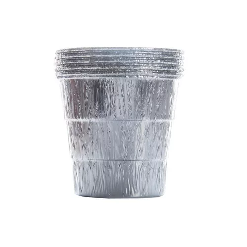 Lot de 5 seaux jetables en aluminium pour récupération de graisse