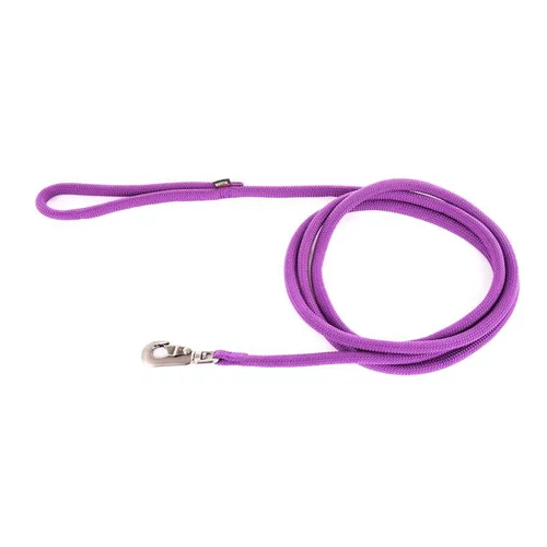 Longe ronde pour chien coloris mauve 1,3 cm x 3 m