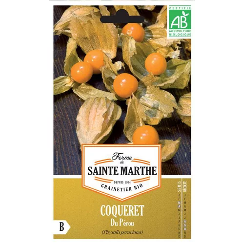 Graines de coqueret du Pérou bio Ferme de Sainte Marthe - graines à semer