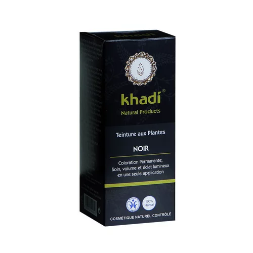 Teinture aux plantes bio couleur noire en format de 100 g