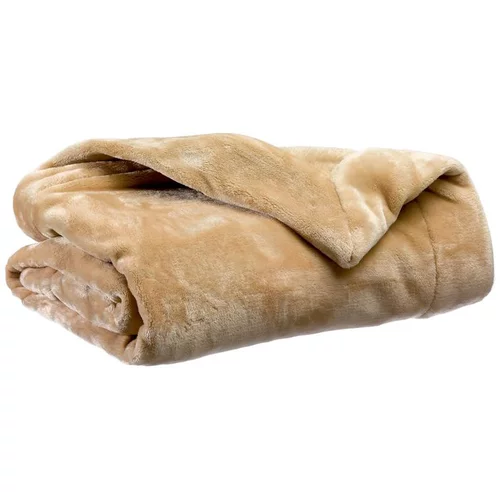 Plaid coloris grège en polyester Tender Winkler – 150 x 200 cm