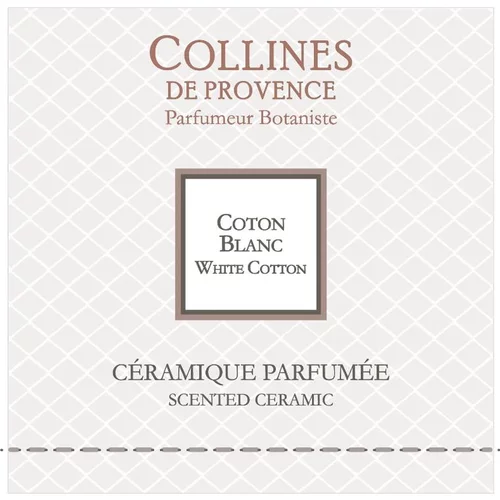 Céramique parfumée Couture senteur coton blanc 8x8 cm