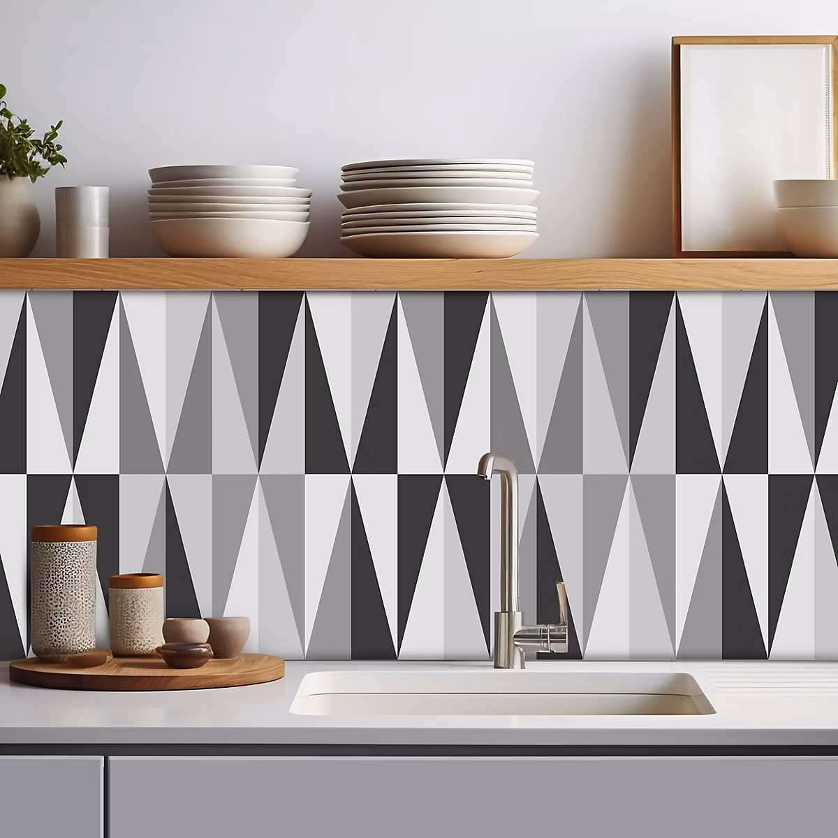 Crédence adhésive design géometrique 312 – 60 × 100cm