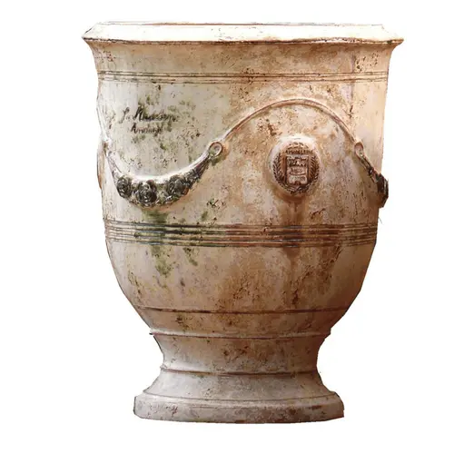 Vase Anduze patine en terre cuite H 68 x Ø 53 cm