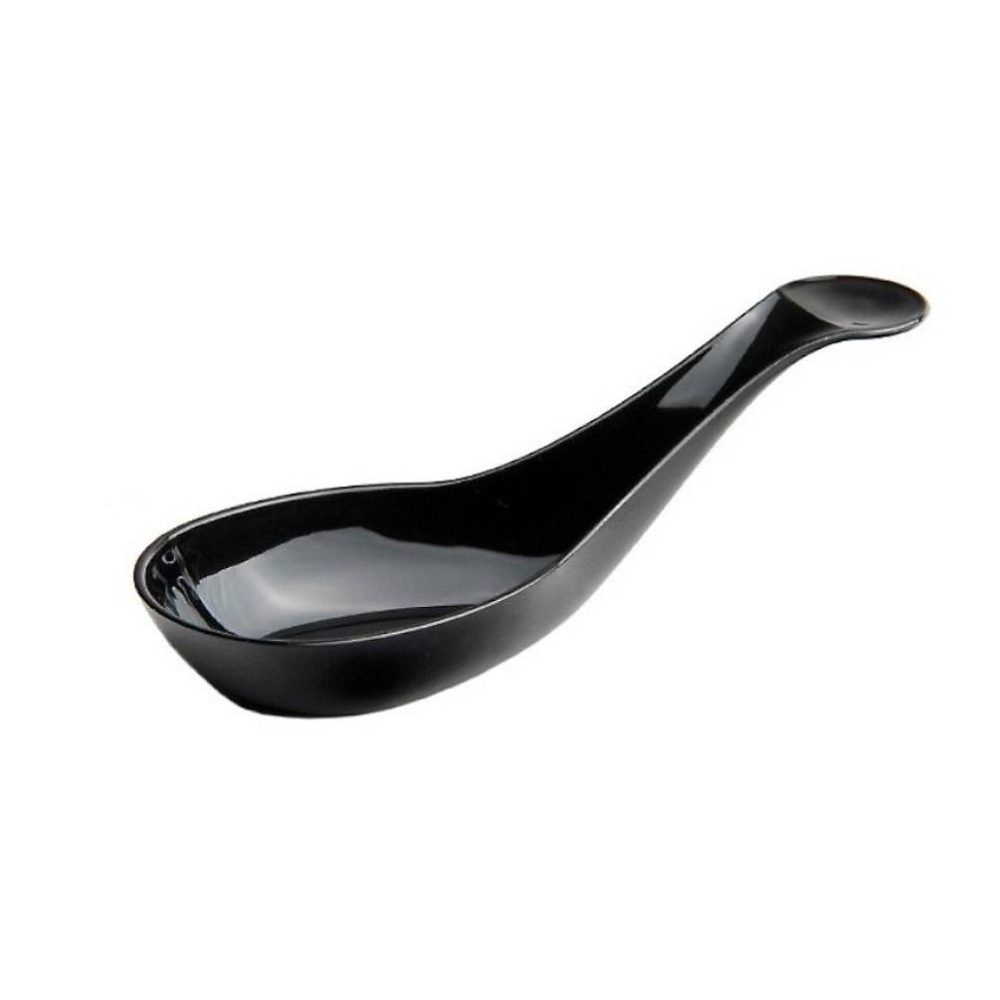 50 Cuillères Bouchées Réutilisables Indhye 1 – 7 cl, 102 × 38 × 32 mm, Noir, Fabriquées en France, D-Work