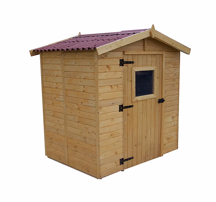 Abri de jardin – Abri en panneaux 2.46 m² avec plancher Habrita ED1616.01