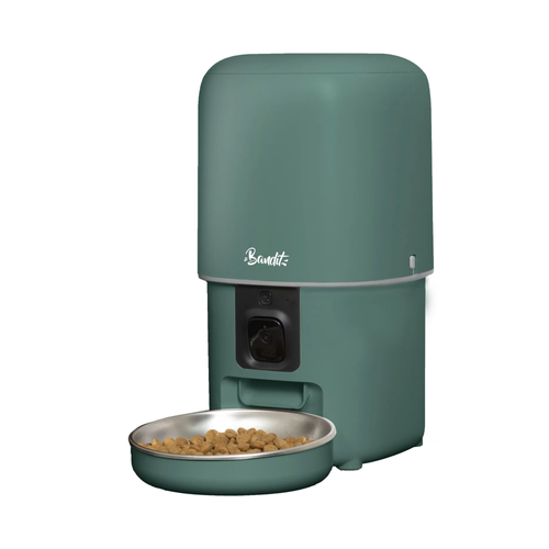 DISTRIBUTEUR DE CROQUETTES CONNECTÉ BANDIT® - VERT - 4L