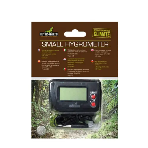 Hygromètre digital pour terrarium coloris noir Reptile Planet