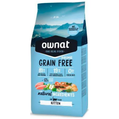 Croquette pour chaton Grain Free Prime au poulet et dinde Ownat - 1 kg