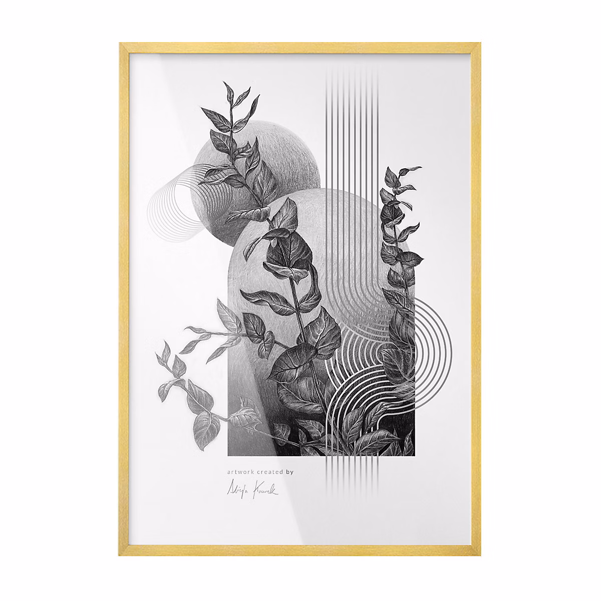 Cadre Léger Et Résistant Wallfluent 70 × 100 cm Or Pour Certificat