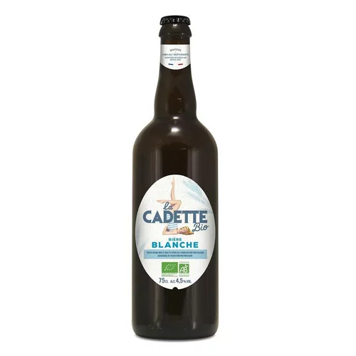 Bière blanche bio Cadette - 75 cl