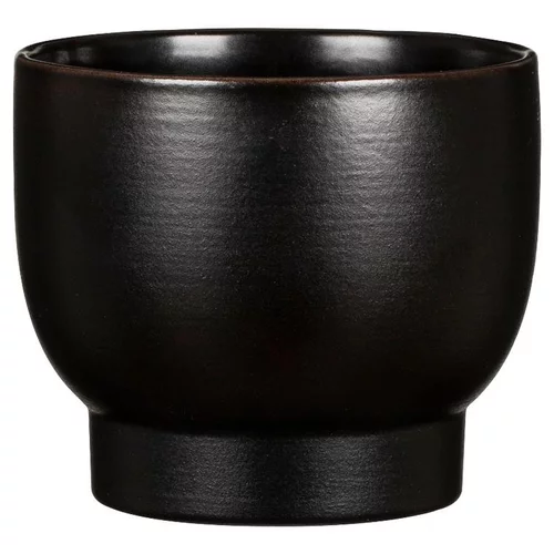 Cache-pot en céramique noir Scheurich 930 Ebano - Ø 18 cm