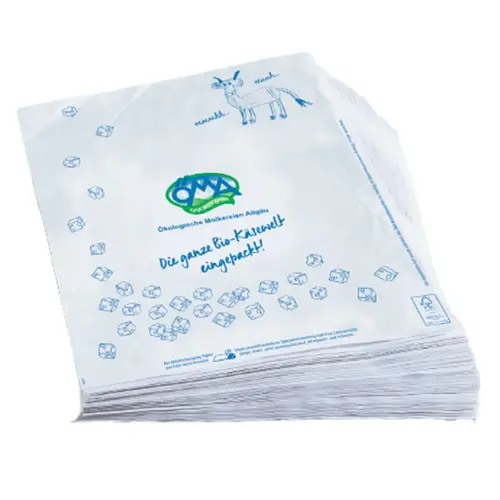 Papier emballage pour fromage à la coupe Oma