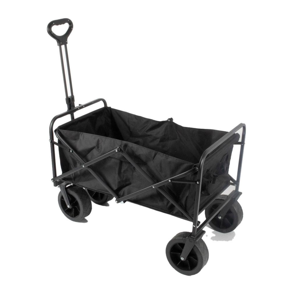 KZ GARDEN Chariot de transport pliable 402 litres chariot de jardin avec poignée charge 50kg tissu oxford – Équipement de loisirs