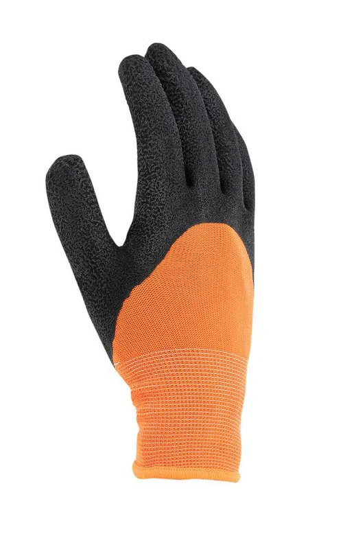 Gant de jardinage noir/orange - Taille 8