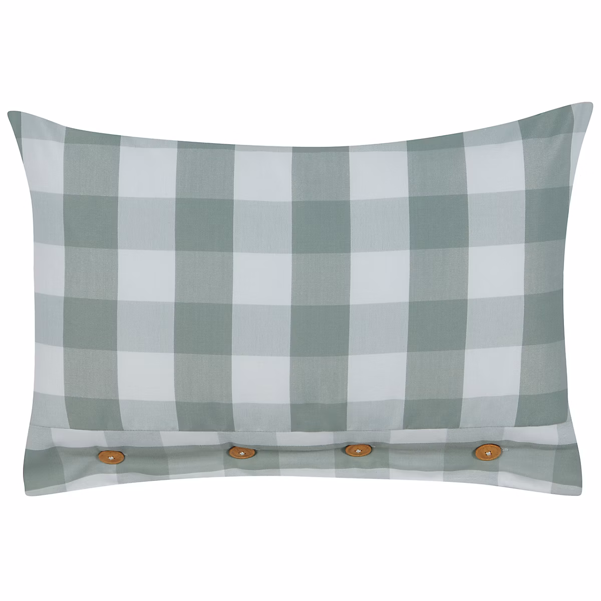 Coussin TAMNINE 40 × 60 cm Vert menthe À carreaux