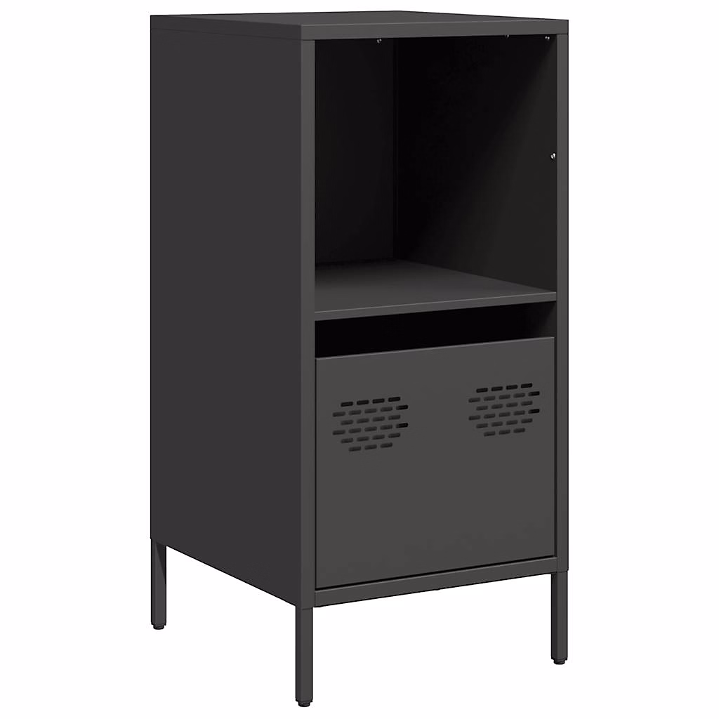 Buffet noir 35x39x73 – 5 cm acier laminé à froid vidaXL