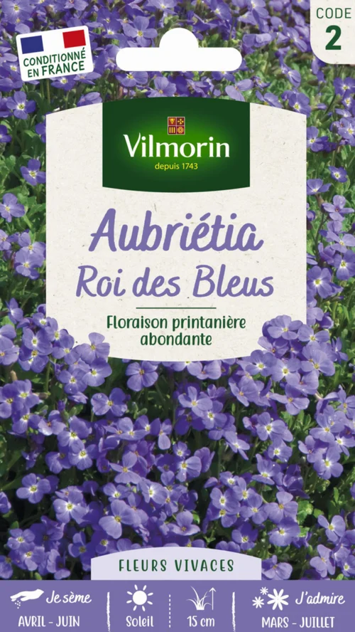 Graines de Aubriétia Roi des Bleus Vilmorin - graines à semer
