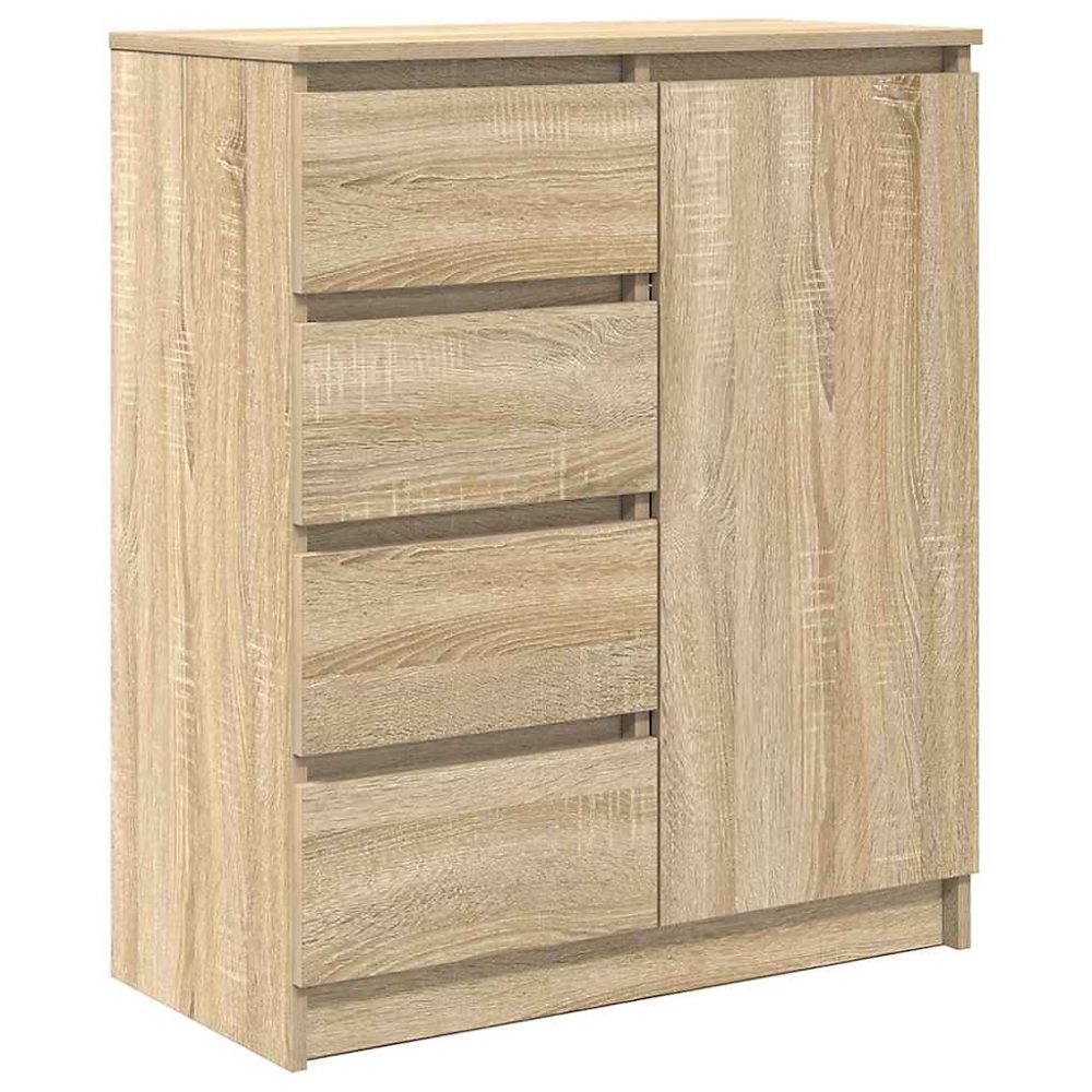 Buffet avec tiroirs chêne sonoma 71 × 35 × 84 cm bois d'ingénierie vidaXL