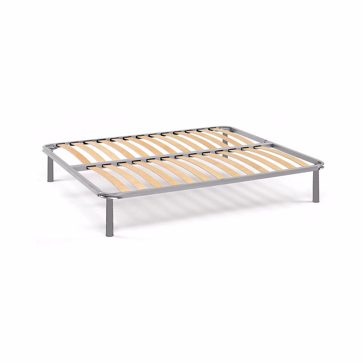 Cadre de lit double Alga | 140 × 200 cm – gris