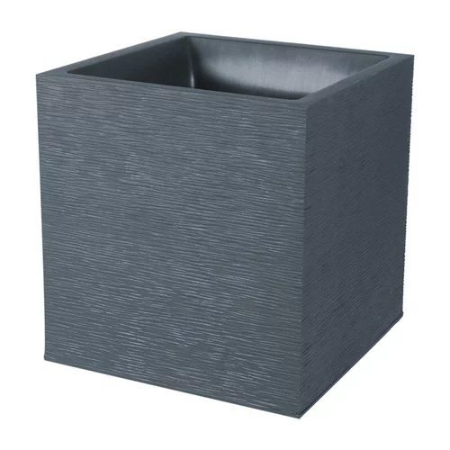 Pot carré Graphit anthracite L.40 x l.40 x H.40 cm