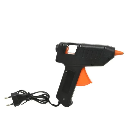 Pistolet à colle noir et orange