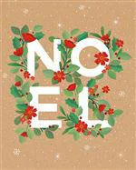 Carte double de Noël Pictura Kraft work – 12 x 15 cm