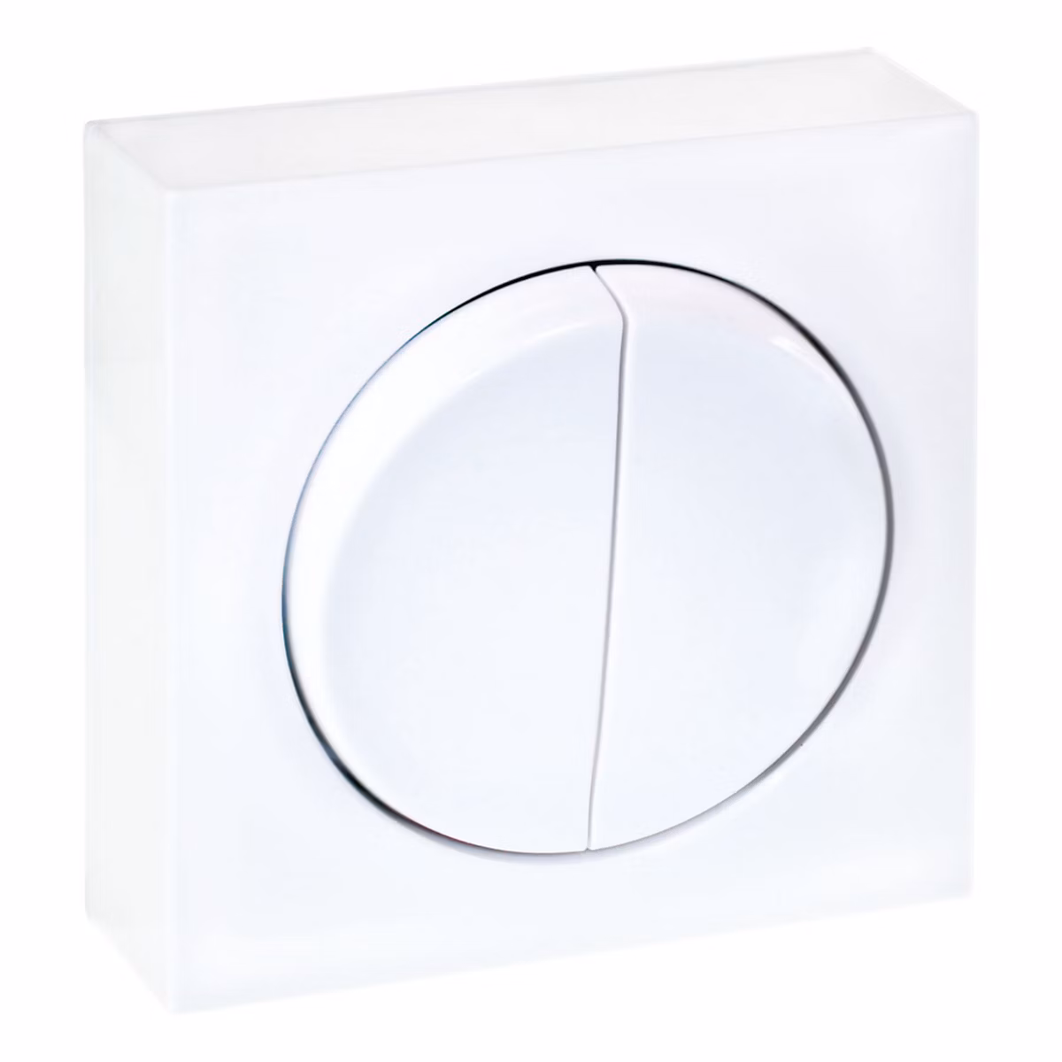 Interrupteur et prise – 60916 Eur'ohm Dune Interrupteur Va Et Vient + Poussoir Blanc