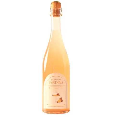 Boisson pétillante sans alcool bio au raisin blanc et à la noix Bulles de Jardins - 75 cl